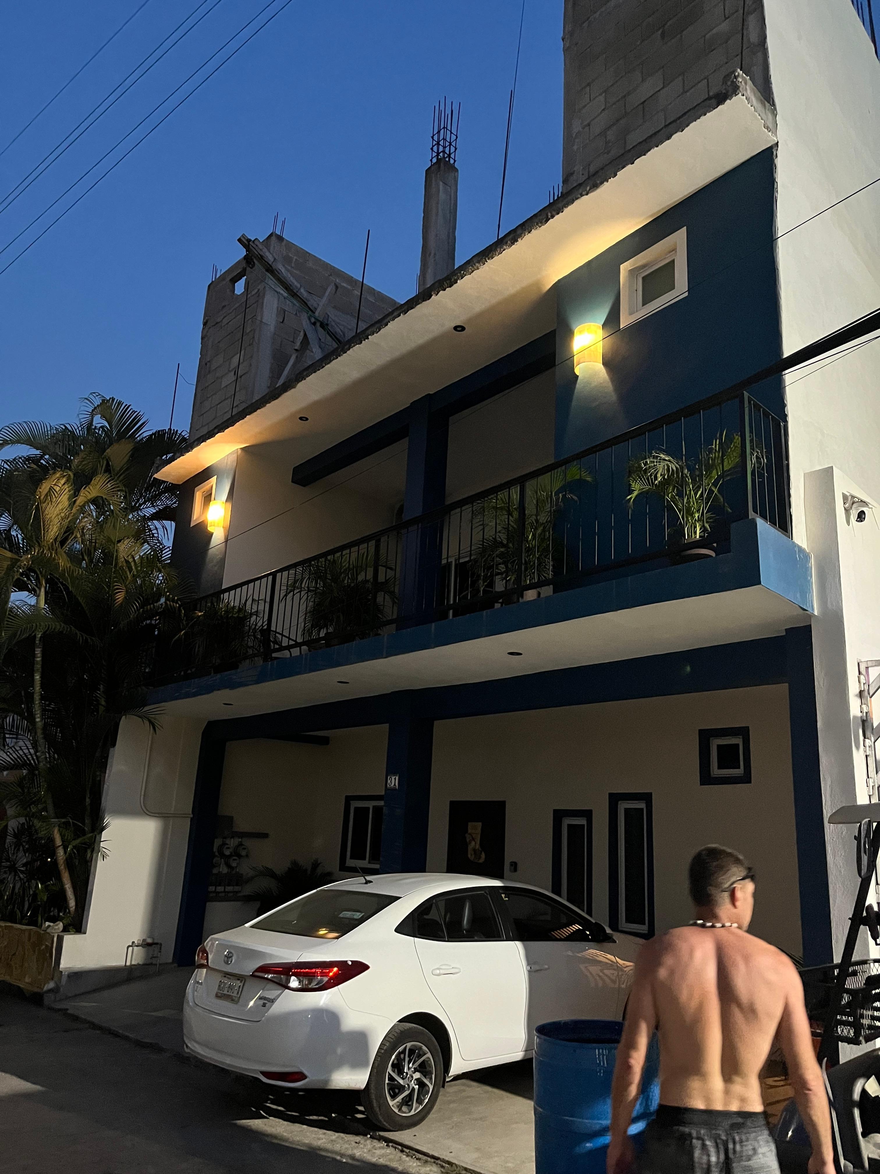 The view from the street 