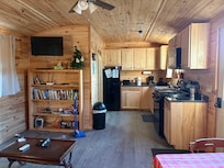 View from front of cabin