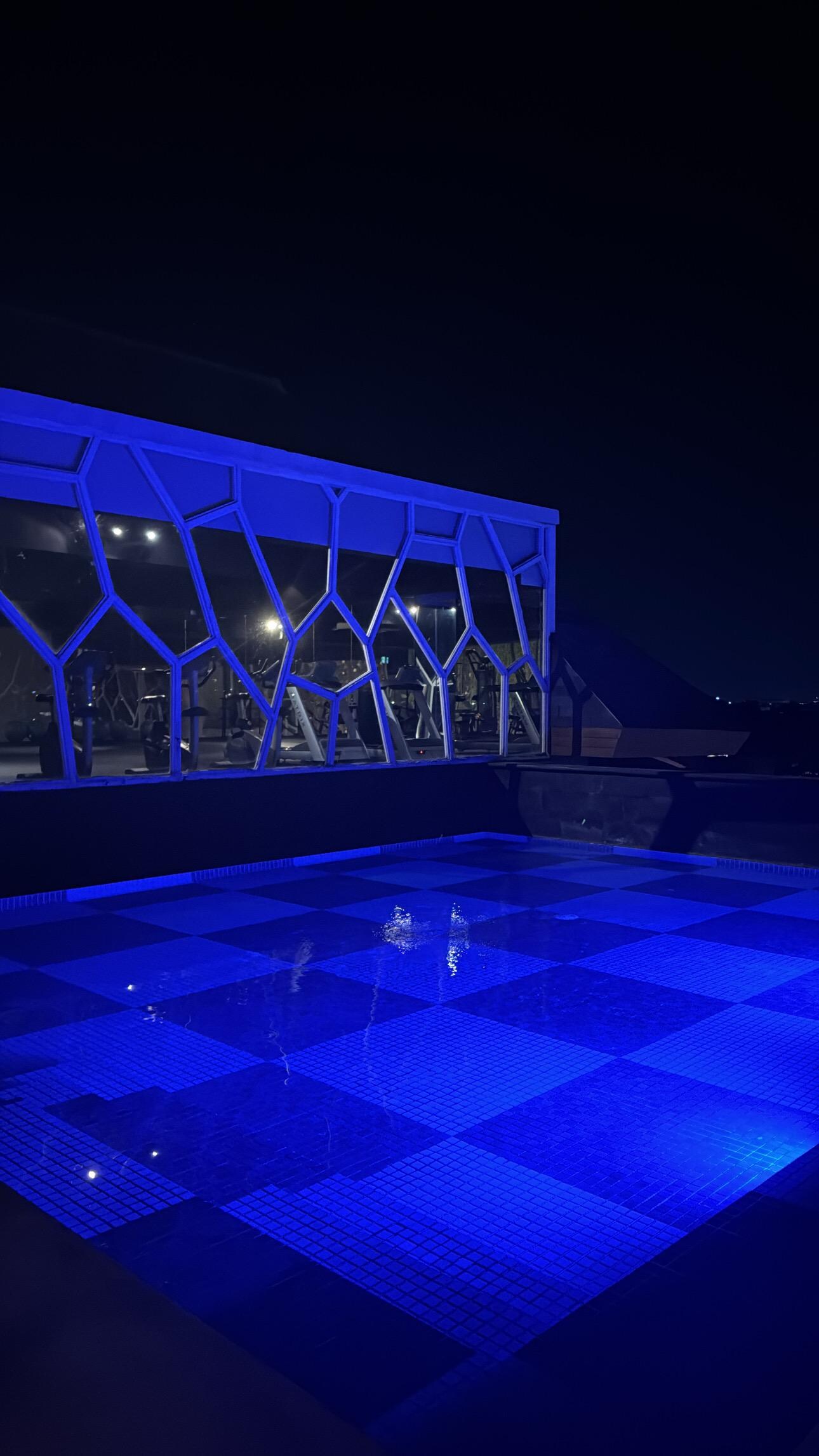 Pool at night
