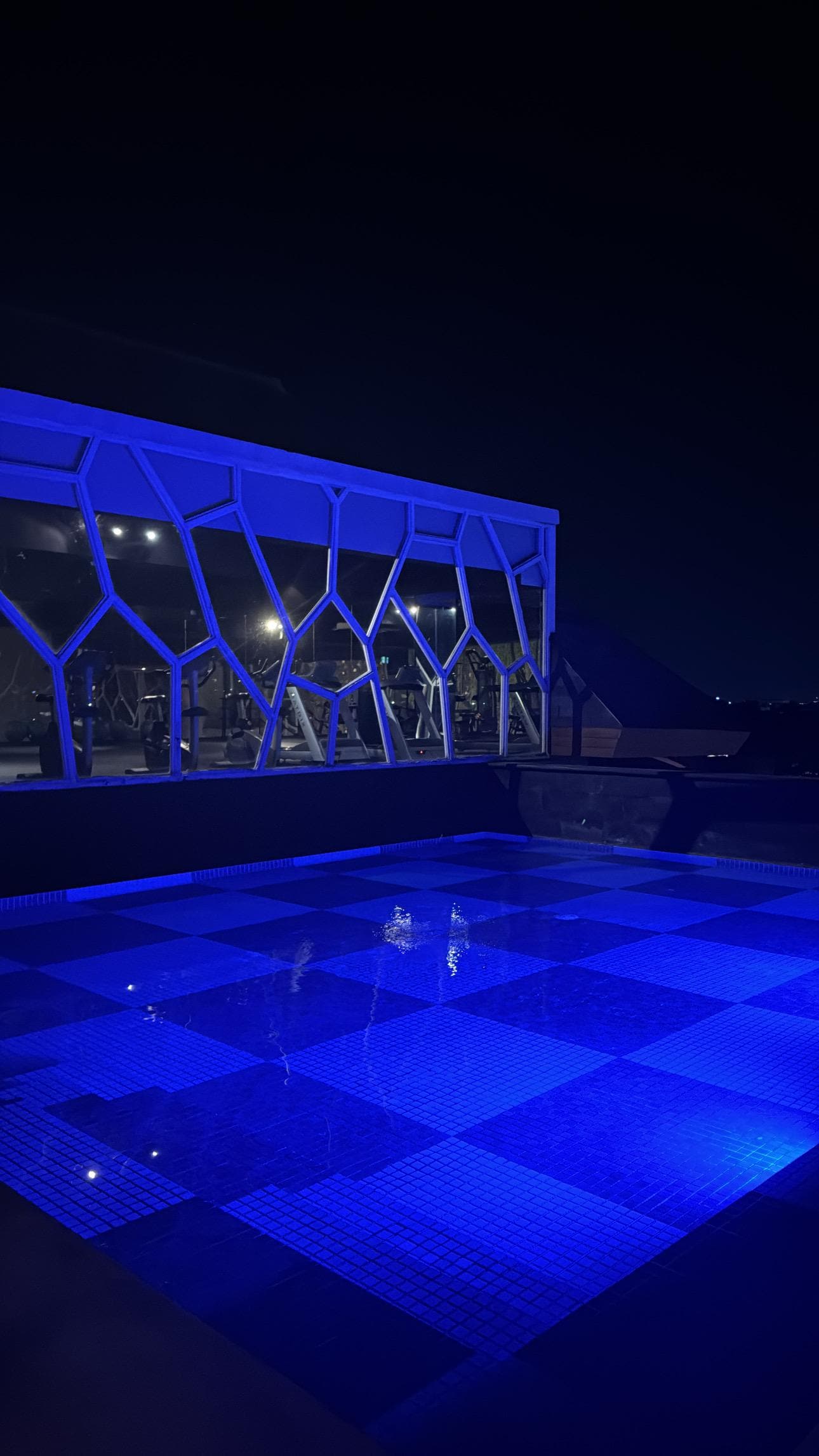 Pool at night