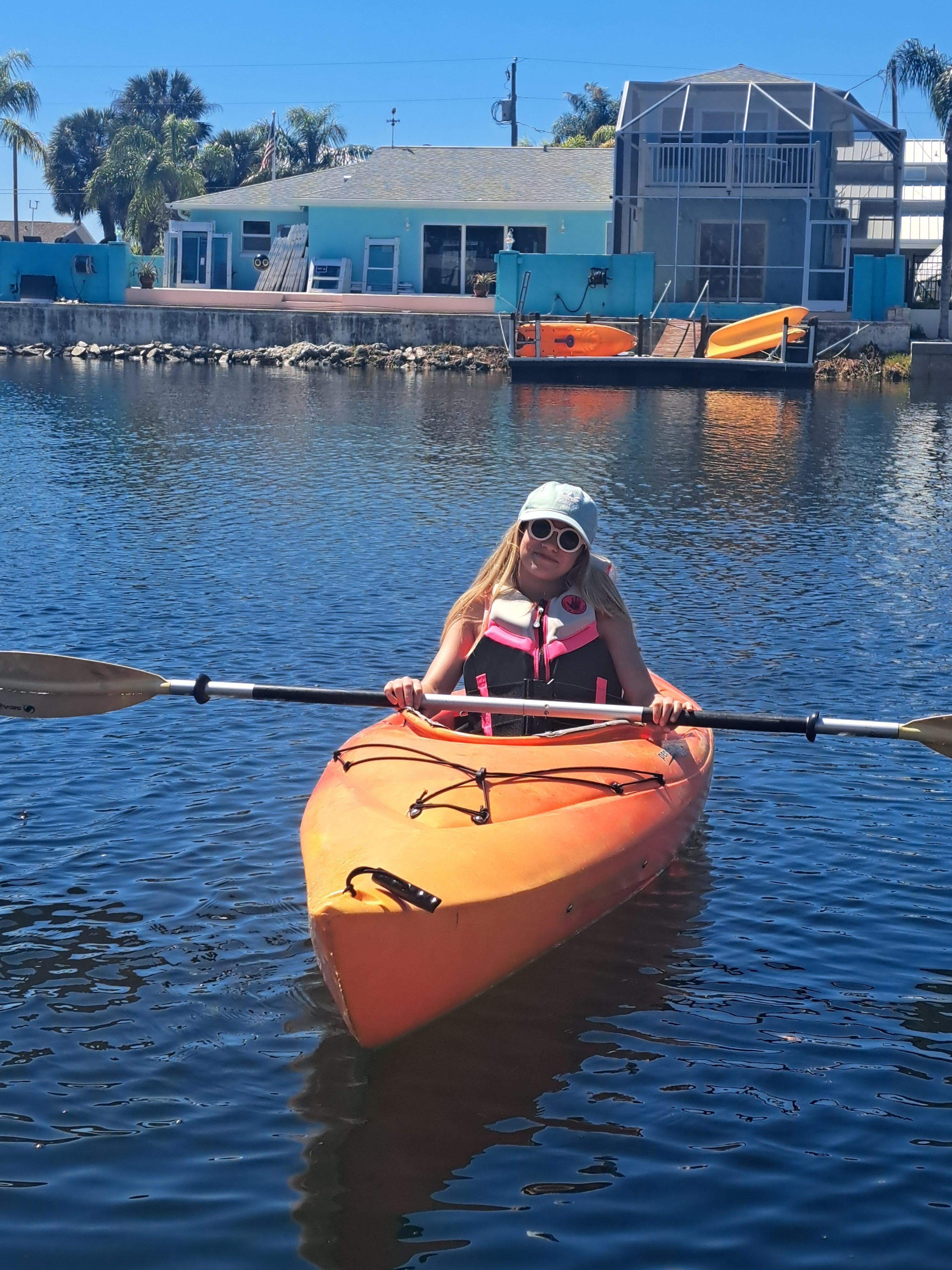 kayaking from private dock 