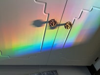 Prism effect extends to a master bath cabinet