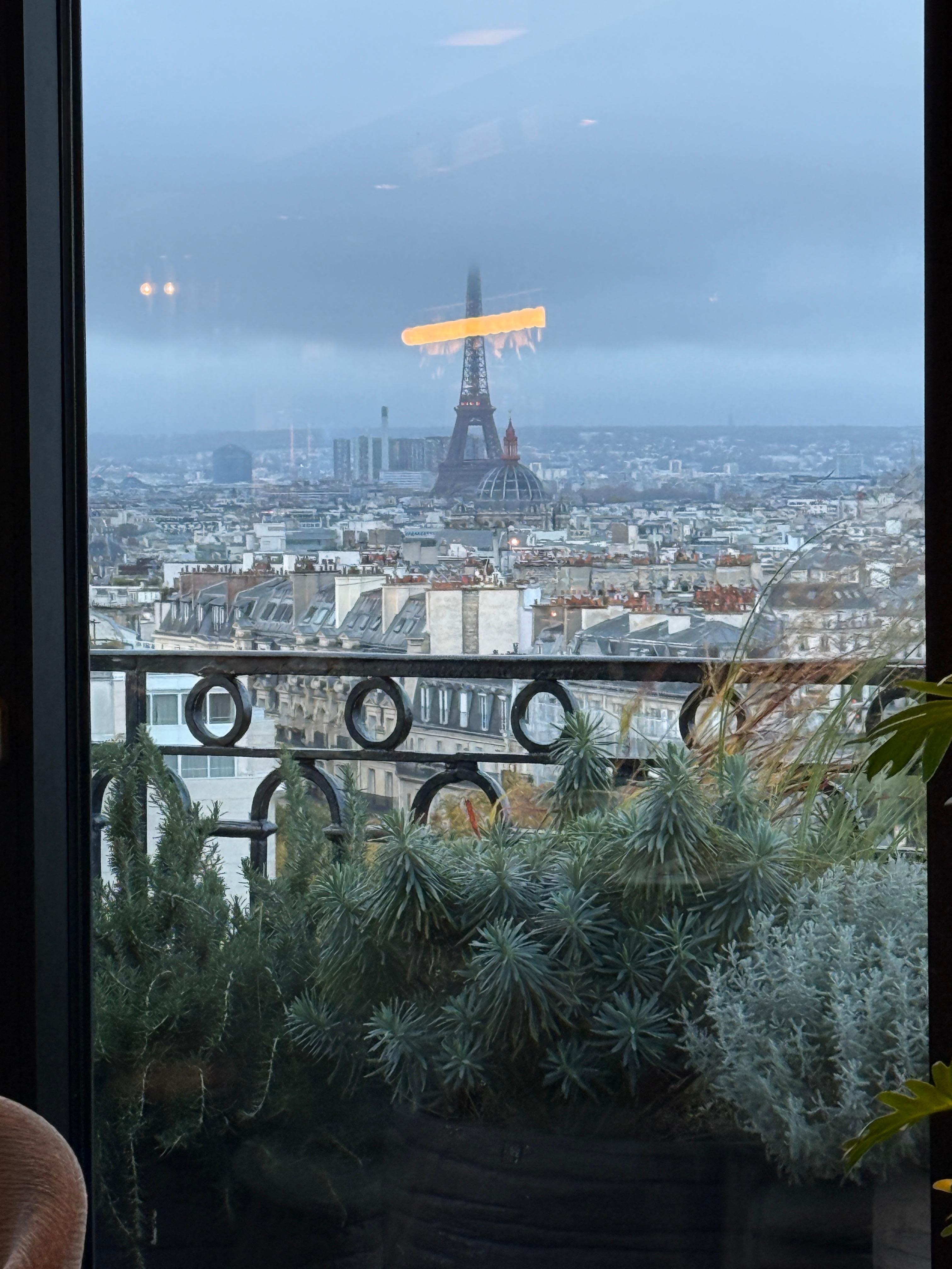 View from our breakfast table