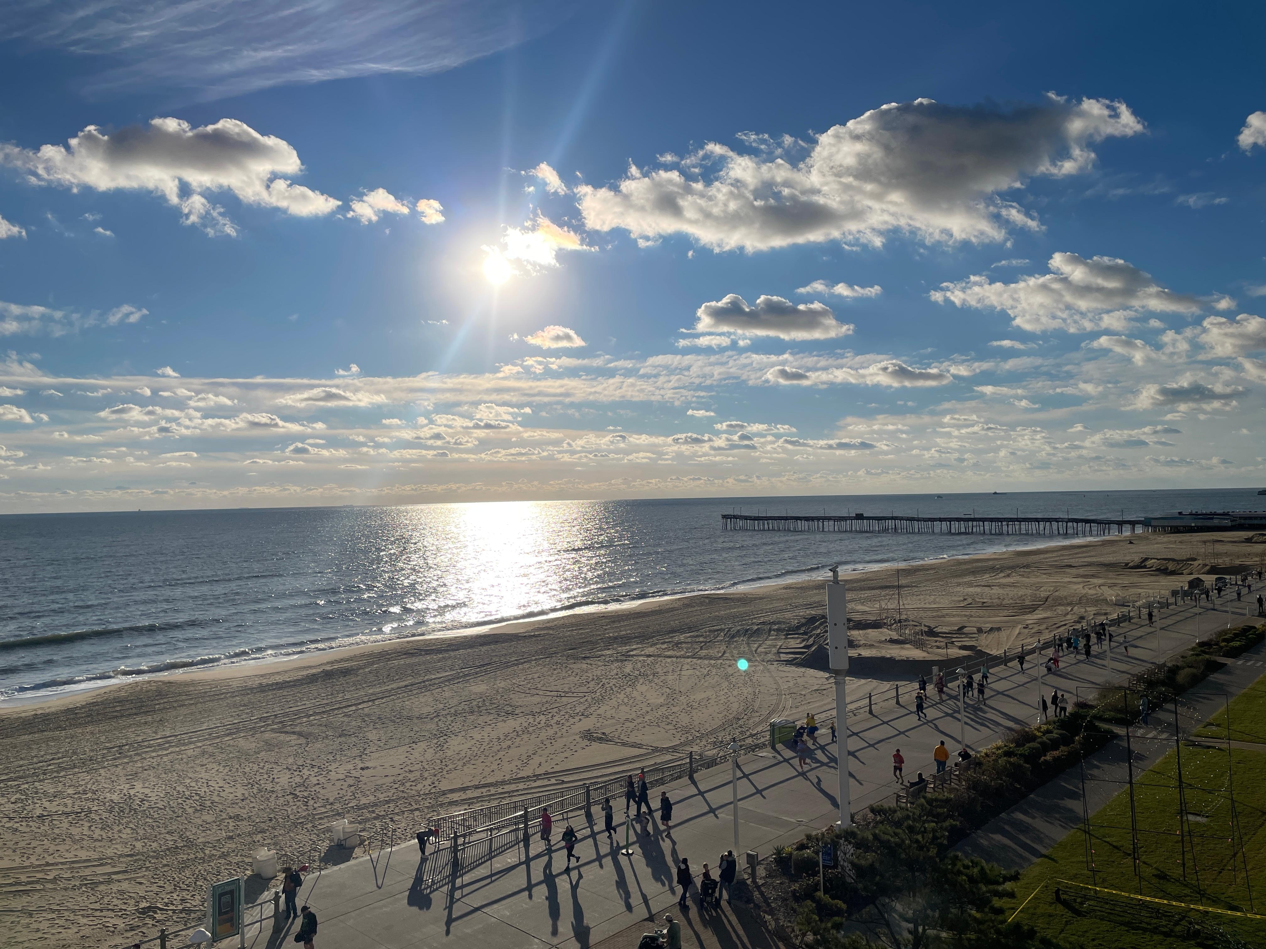 Sunrise from our balcony. Stunning.