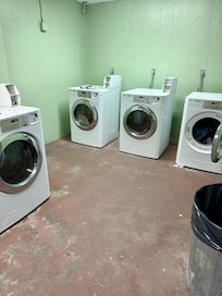 The common laundry room