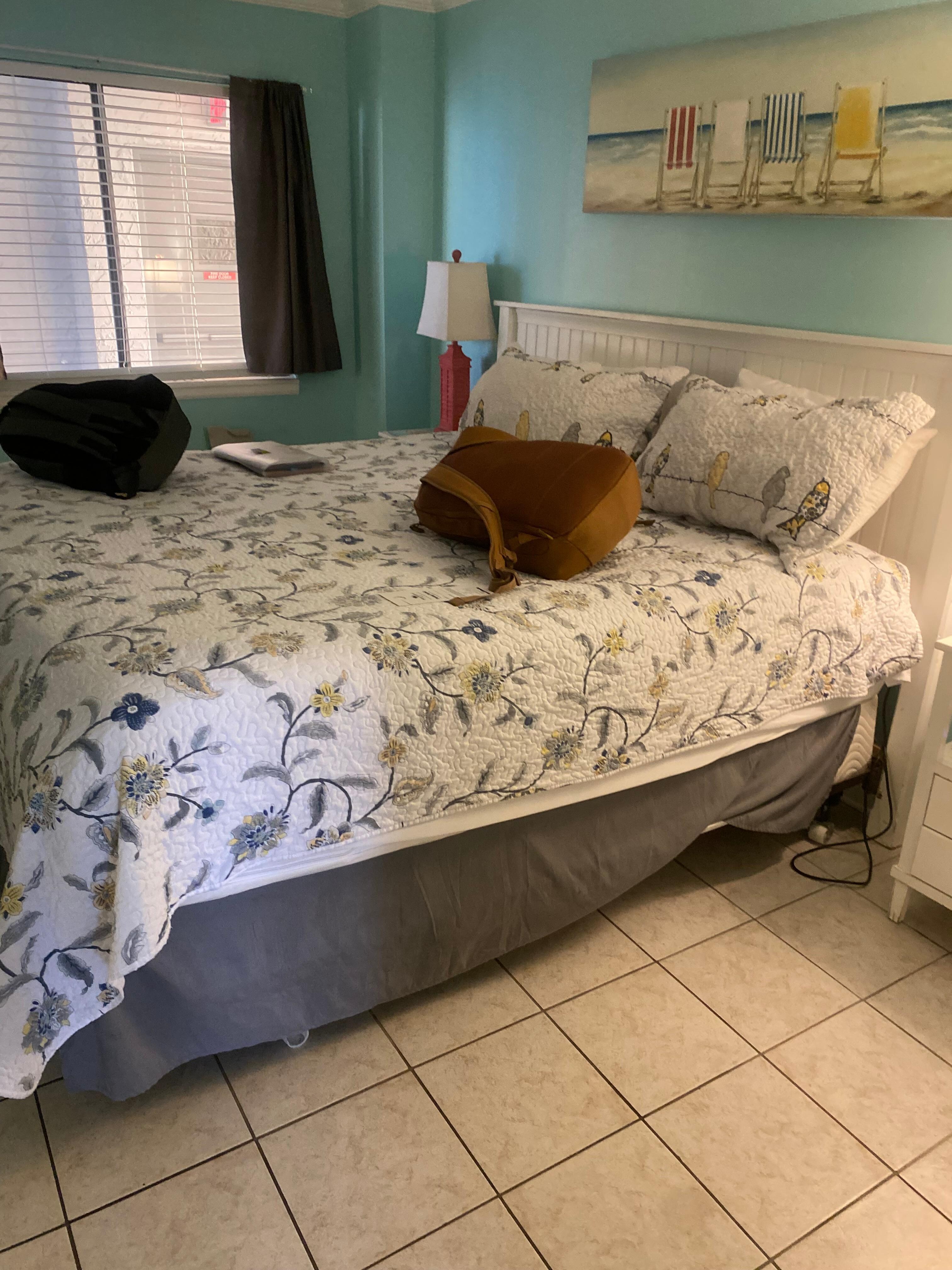 Comfy king size bed 