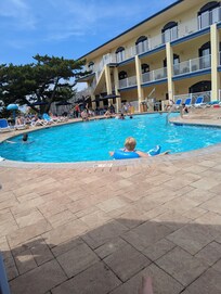 Hotel pool and beach