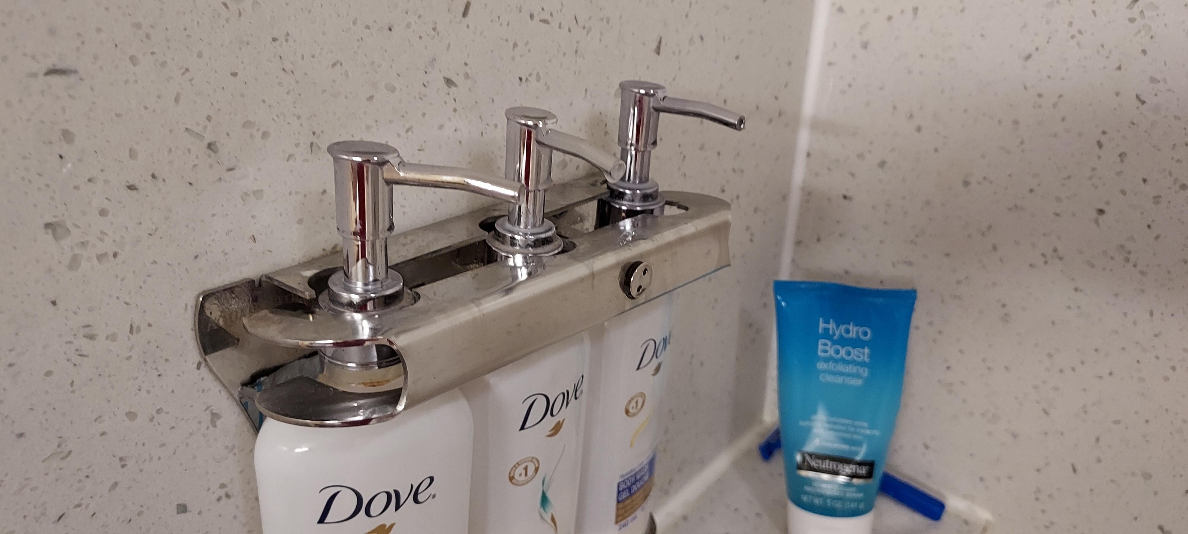 Shower caddy in pieces and falling off the wall