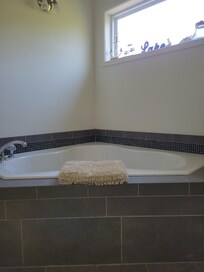 The jacuzzi tub was so relaxing