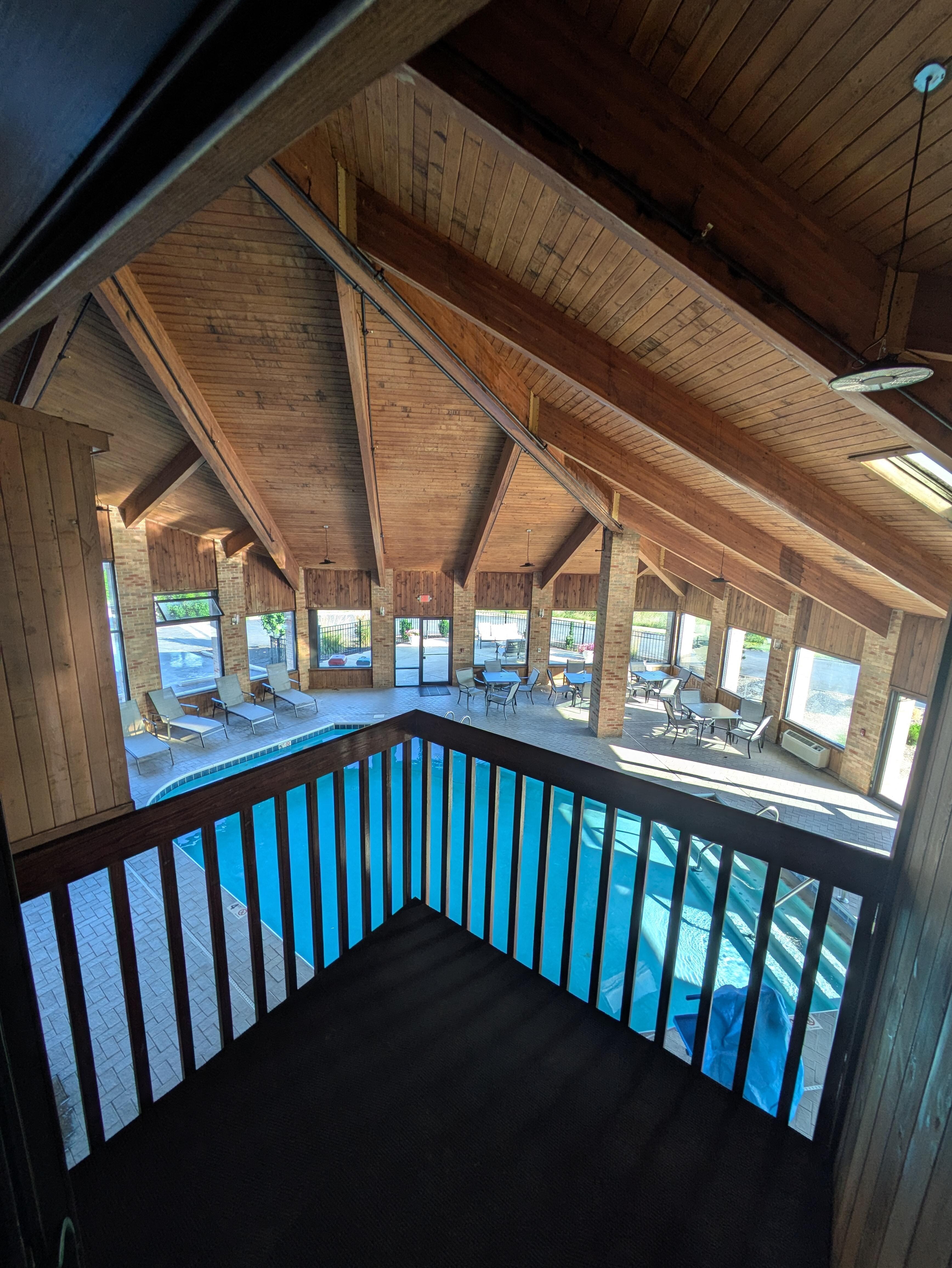 View from room balcony.