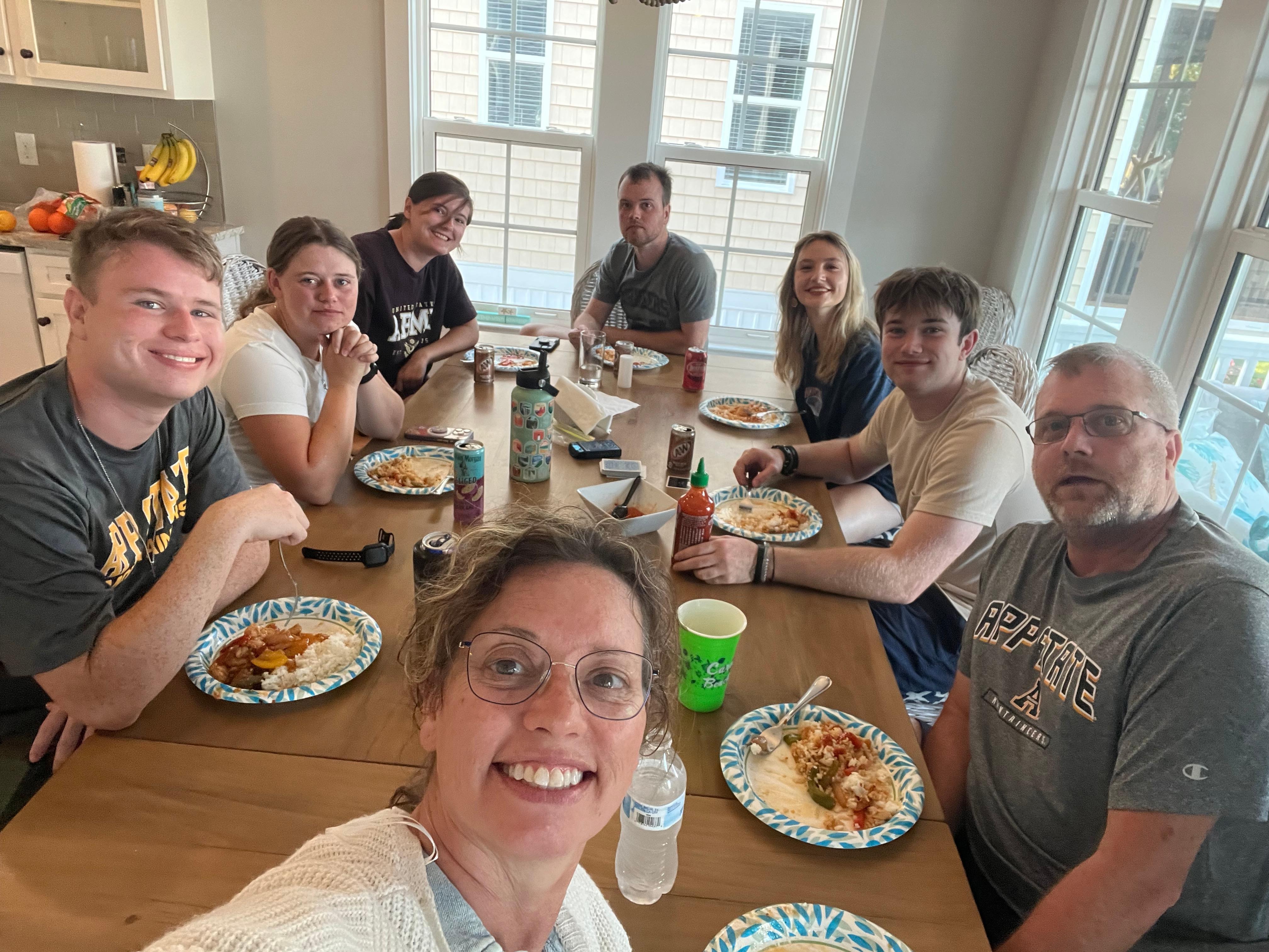 Plenty of room around the table.