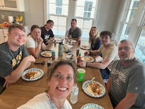 Plenty of room around the table.