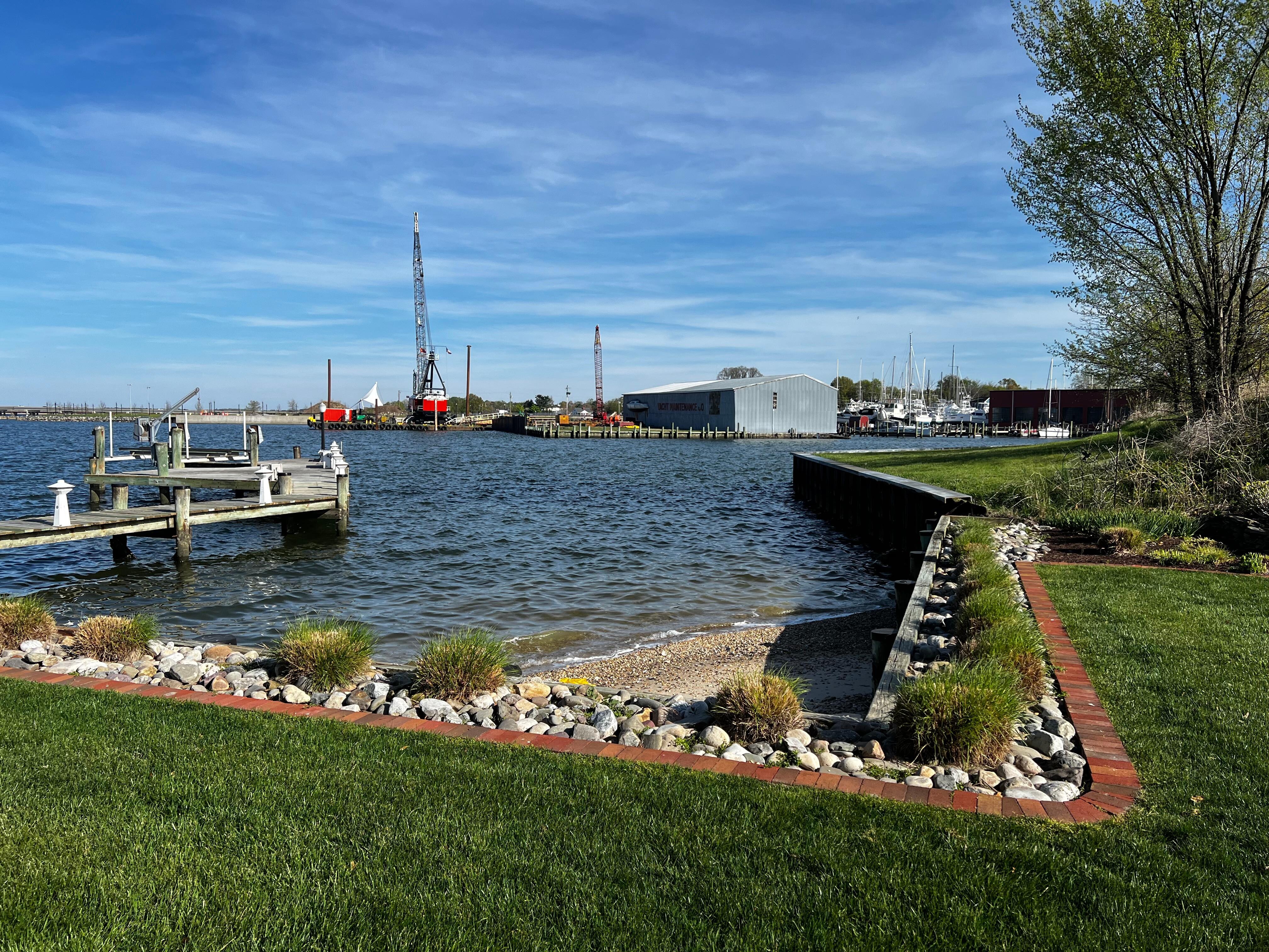 The view from the yard