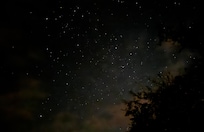 Stargazing from the backyard porch.