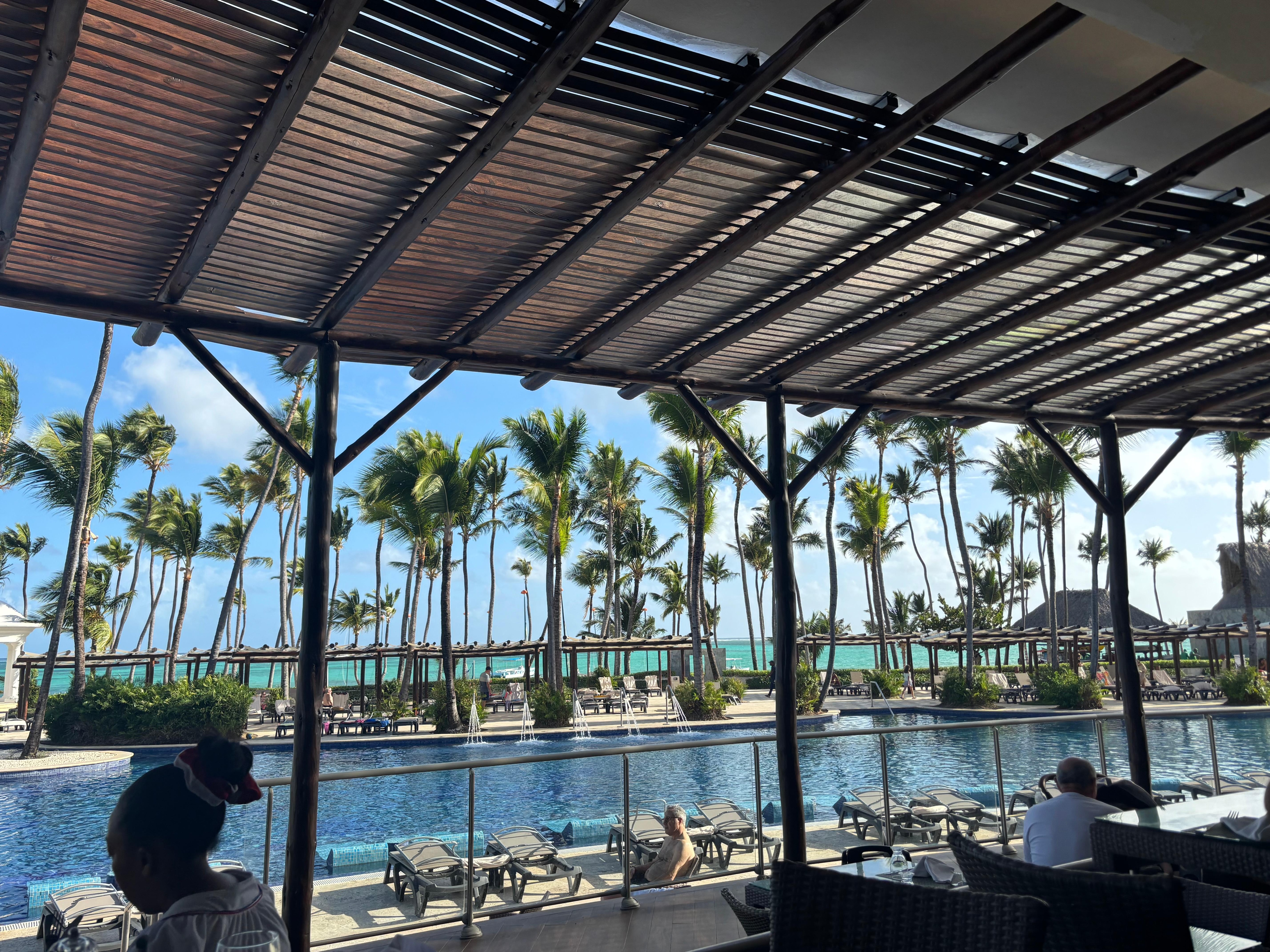 View from the buffet, only nice thing about the buffet