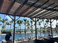 View from the buffet, only nice thing about the buffet