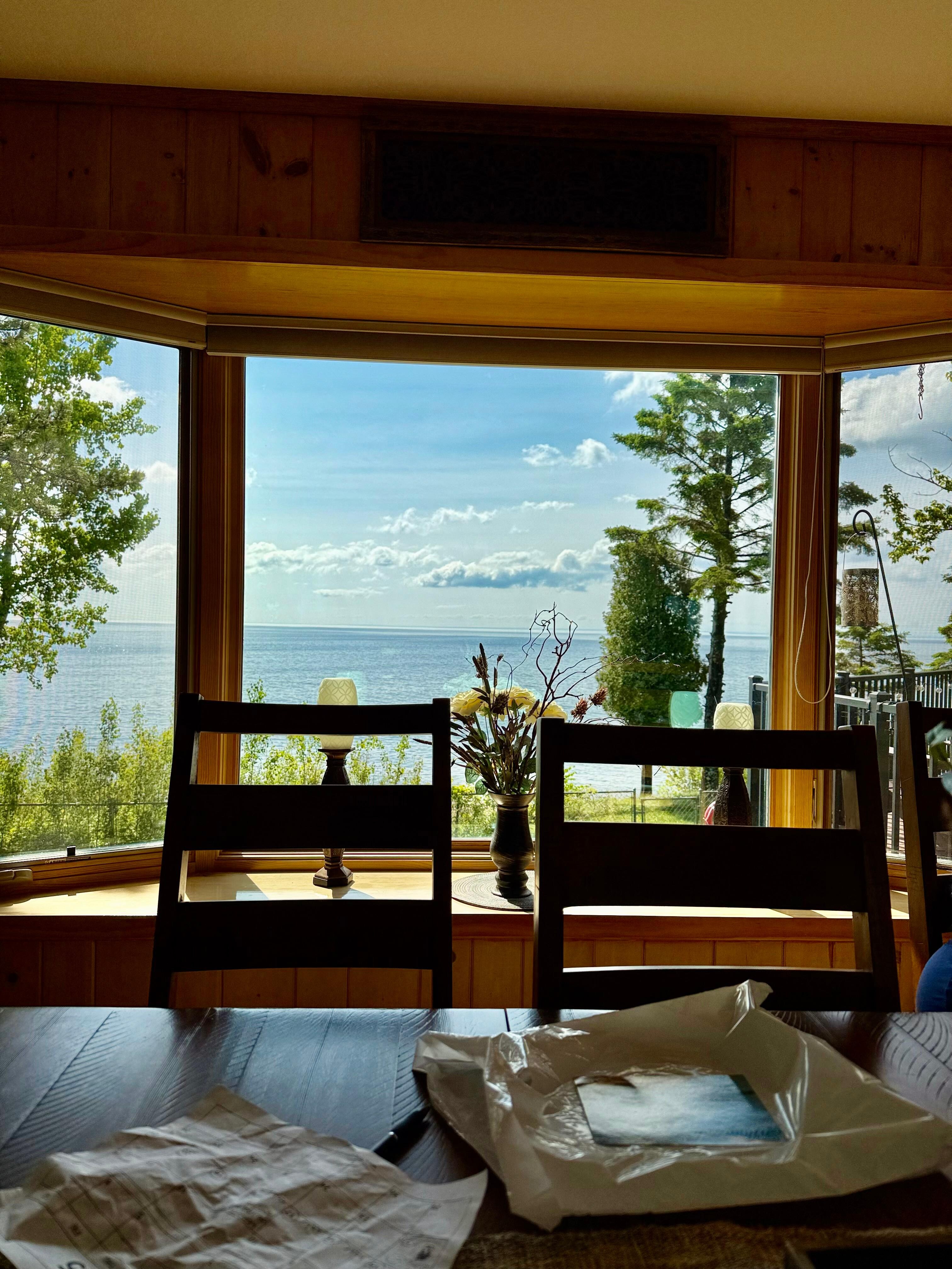 View from dinning room 