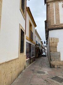 Shopping street leading to hotel