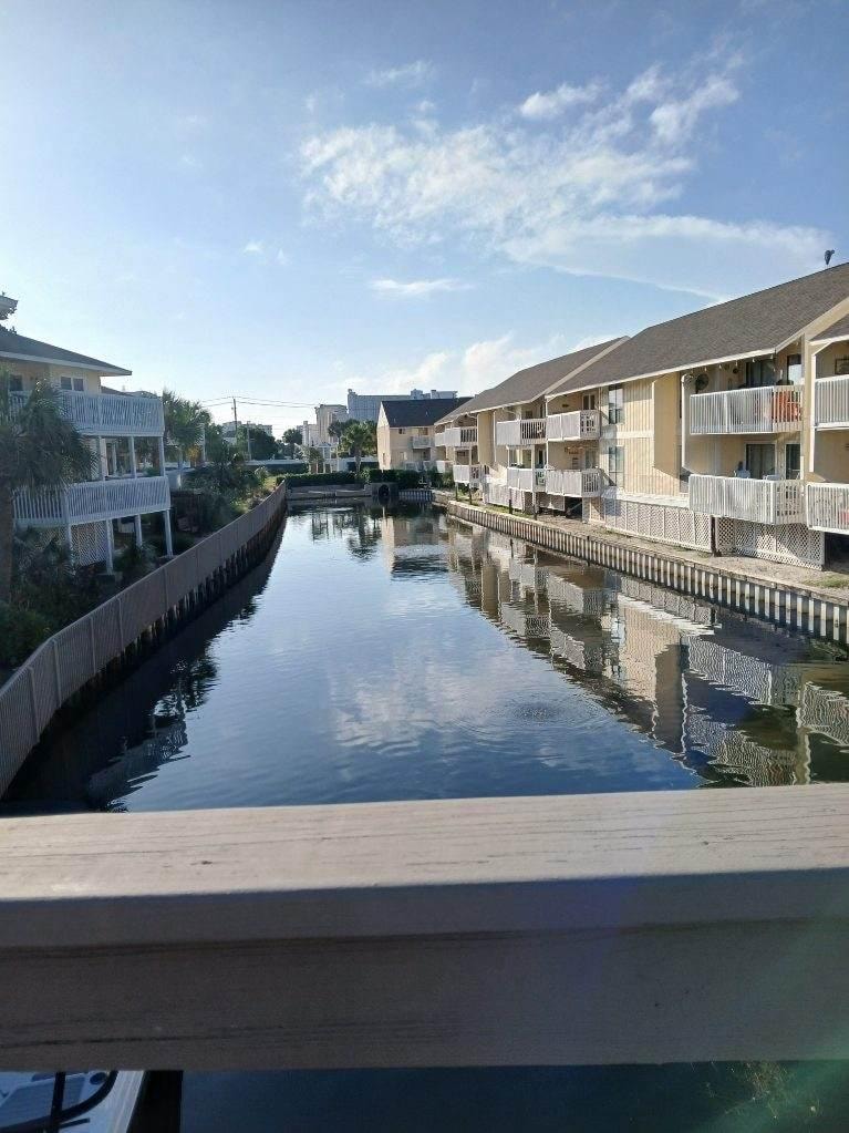 The canal at Sandpiper Cove condos