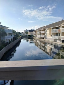 The canal at Sandpiper Cove condos