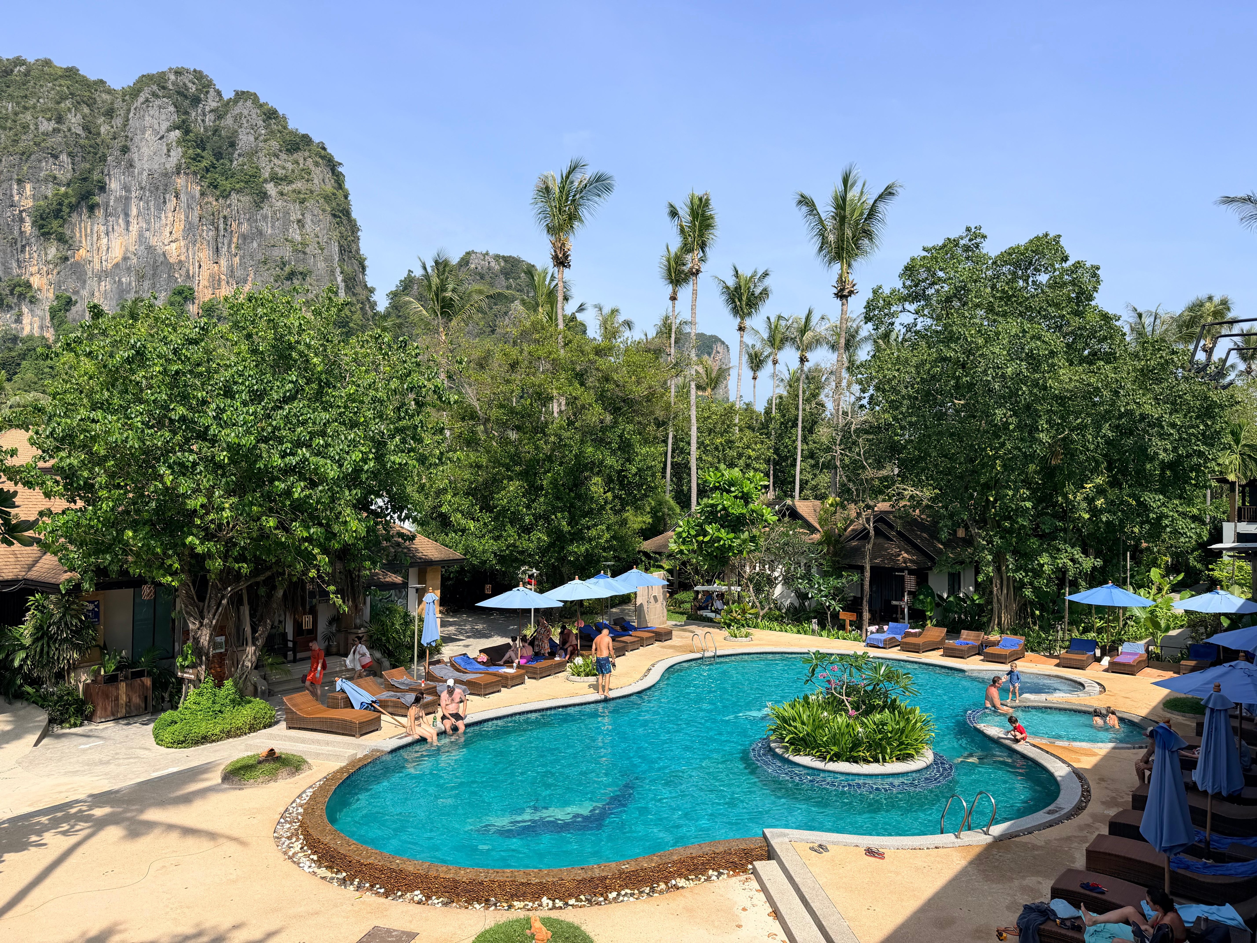 West beach pool area