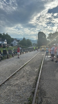 Rail ride in Andrews. We opted for the 8:30a spot to beat the heat.