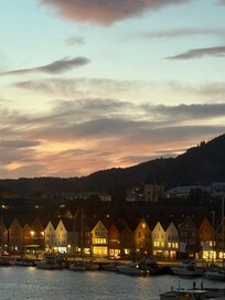 View from our room at night