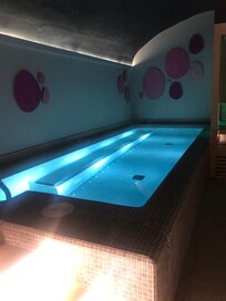 Indoor warm water pool in the Spa area