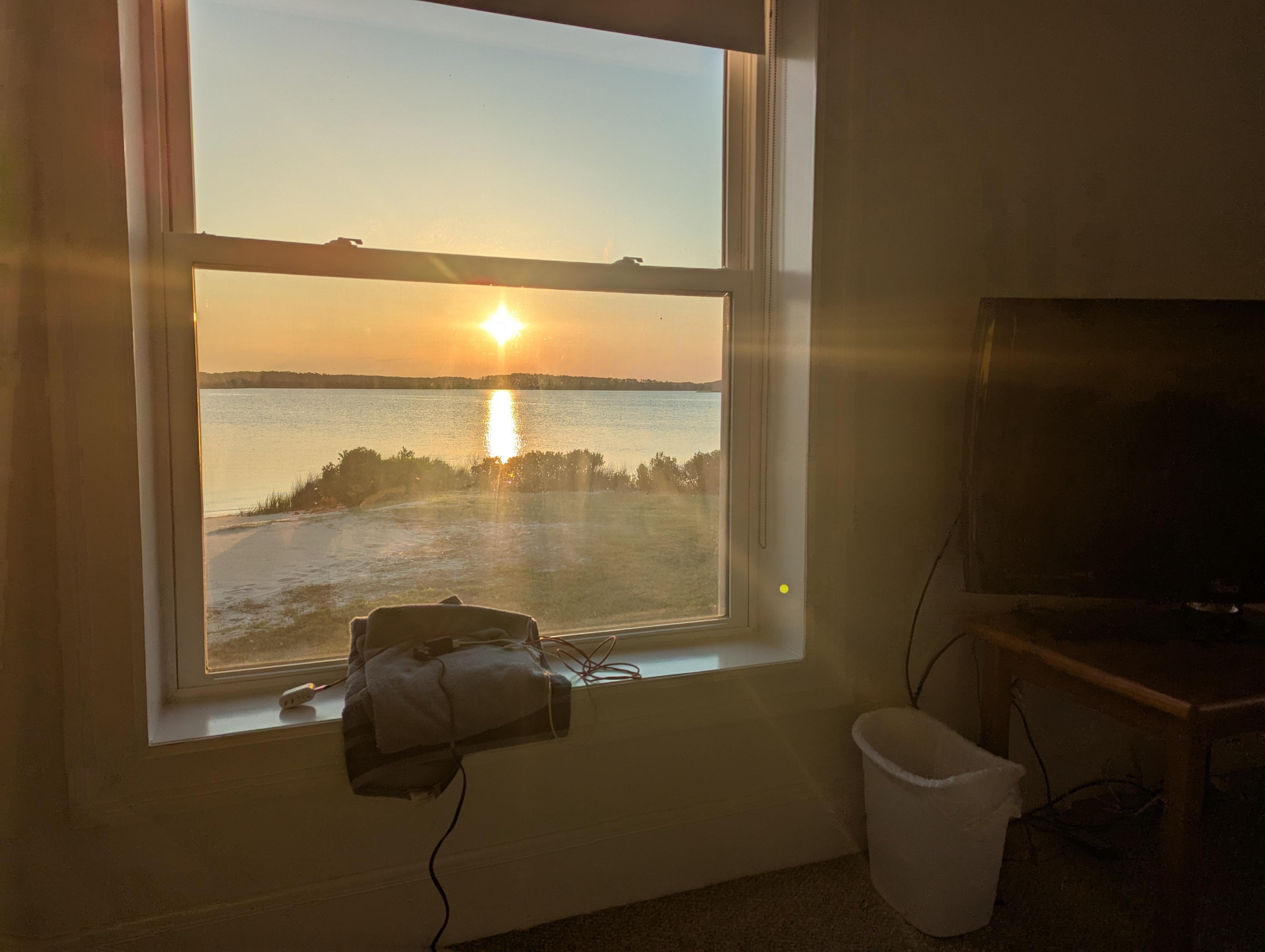 Sunrise from one of the first floor bedrooms!!