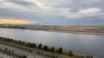 View of runway and terminal