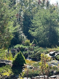 Fountain just off deck