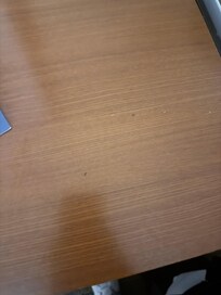 Ants on the table.