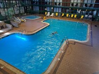 View from our 2nd floor pool balcony