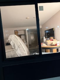 Rooms clearly still being renovated
