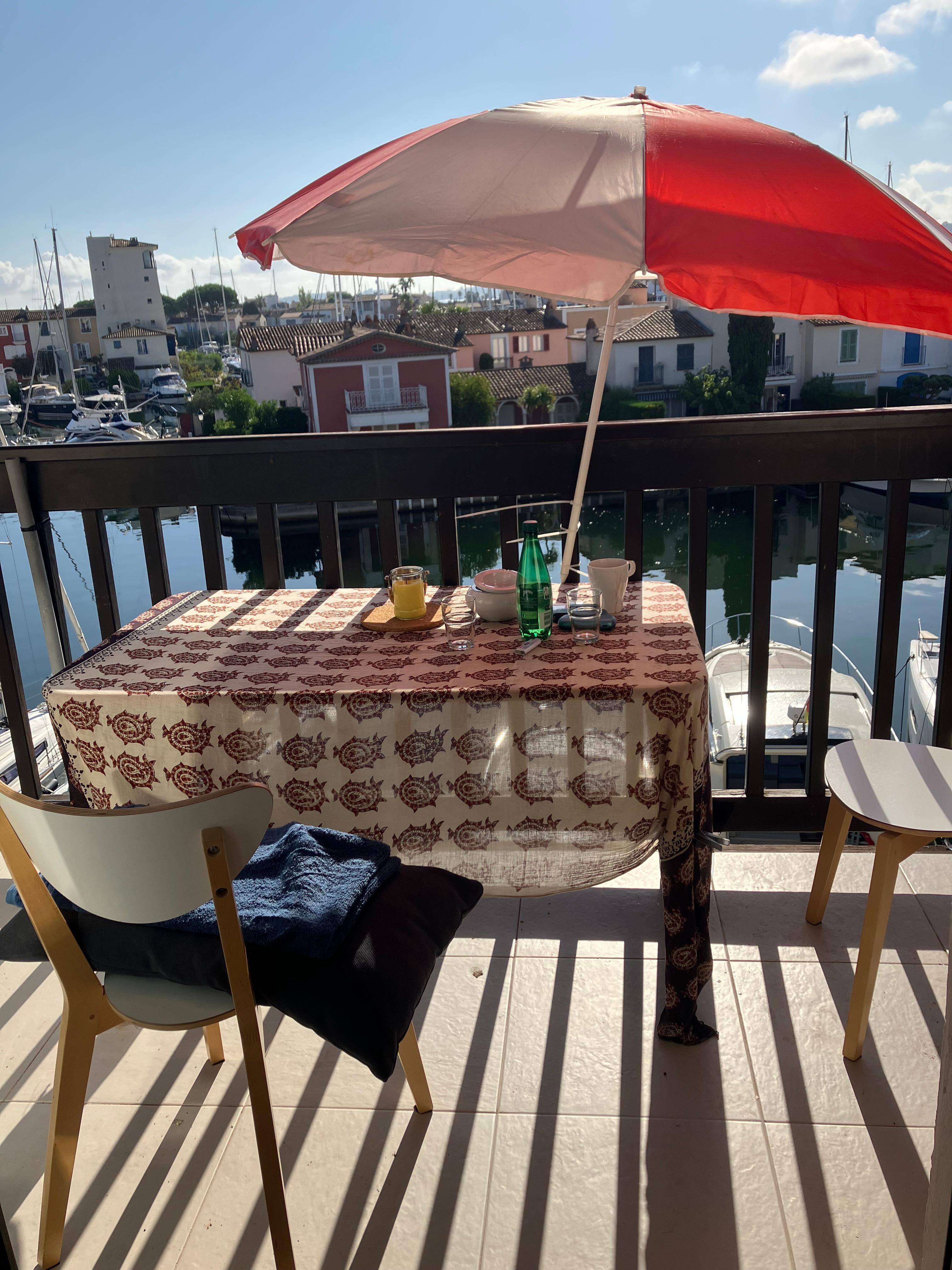 Selbst improvisierter Sonnenschutz