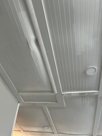 Dirty dishes in cabinets