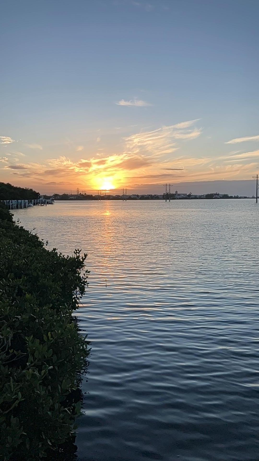 Sunset at the sunset pier on hotel property