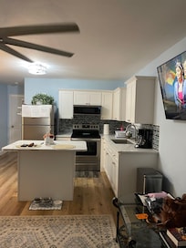 These photos are with our stuff unpacked , but it was beautiful