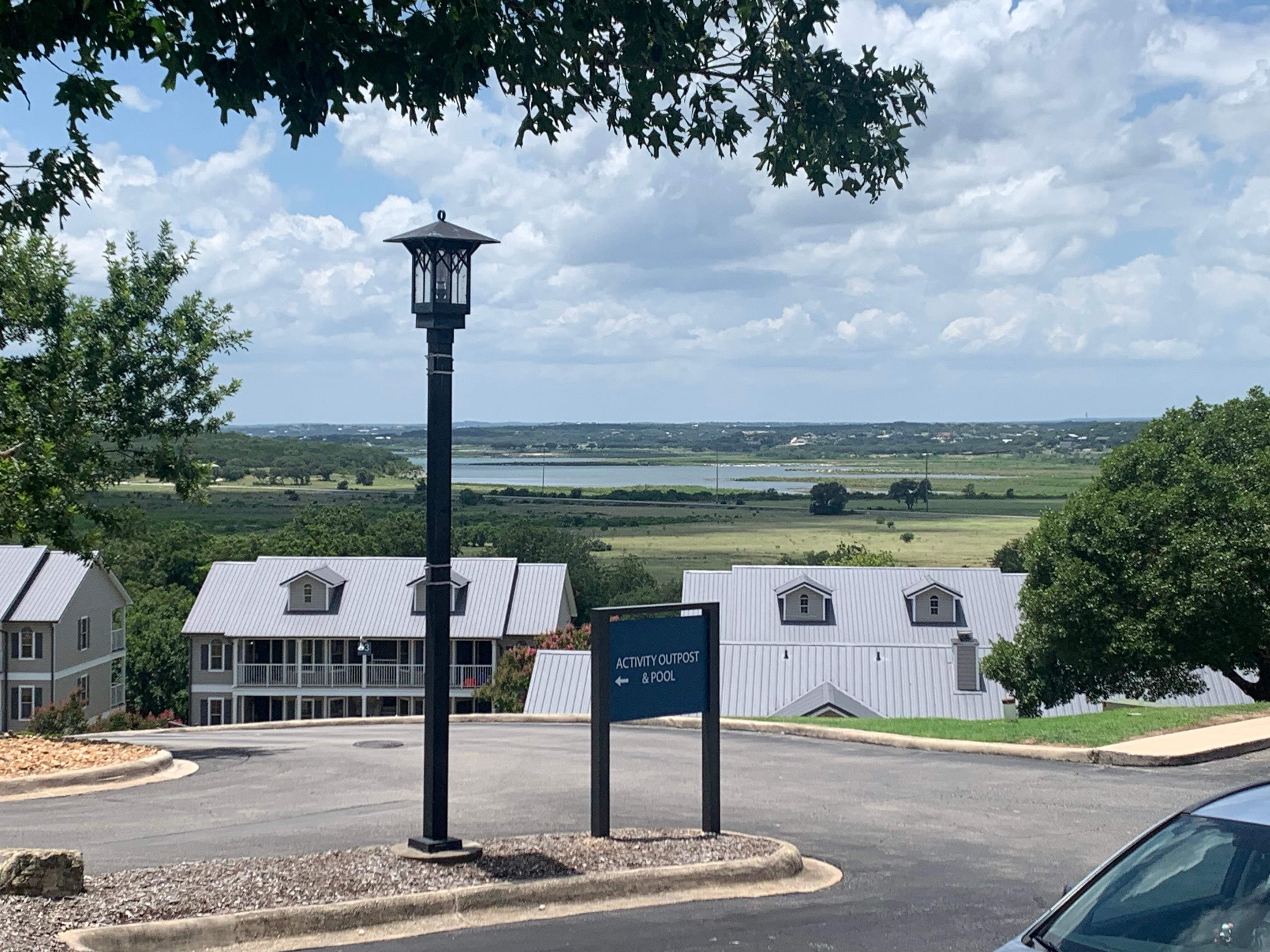 Lake view from the property