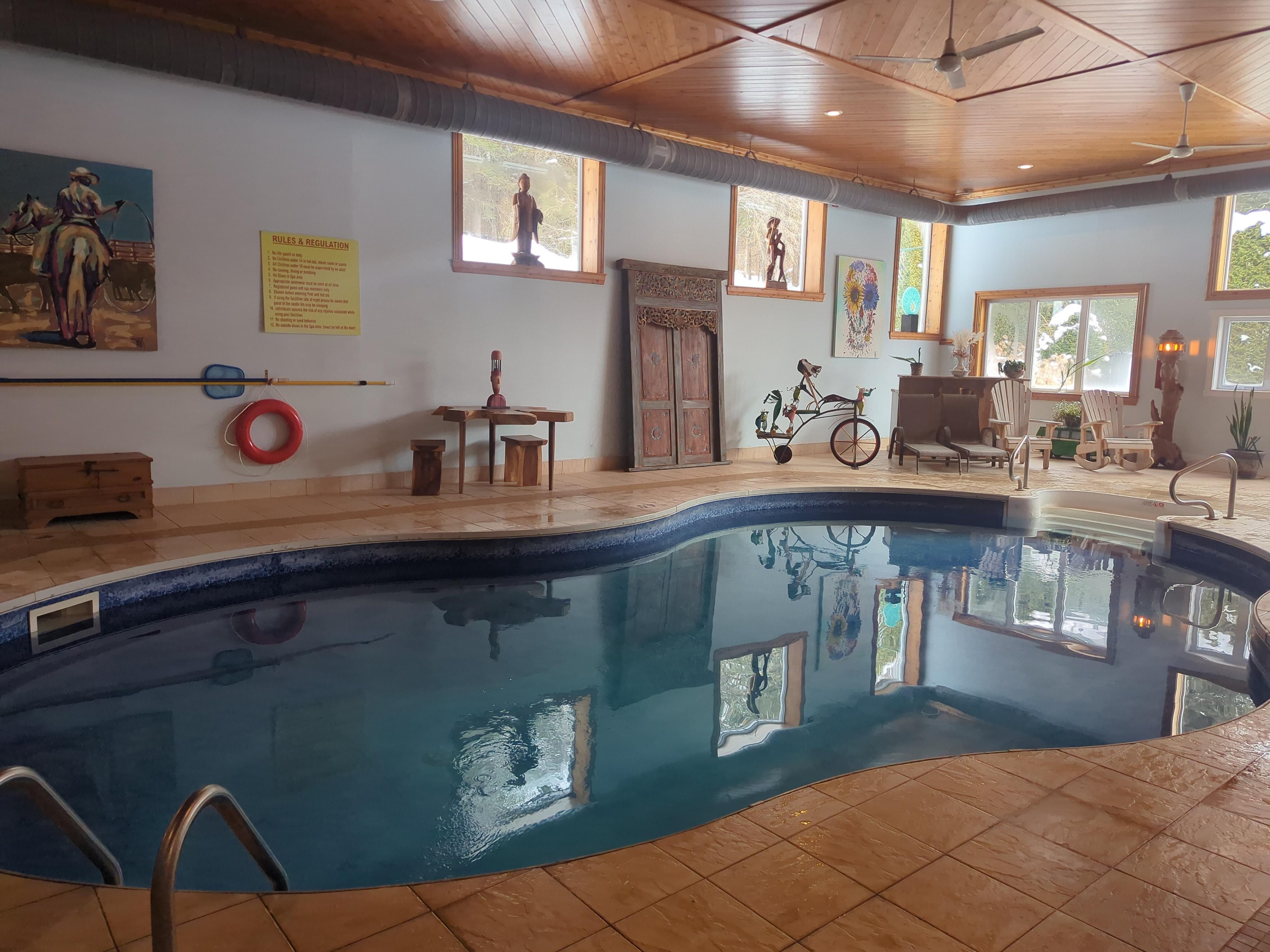 Nice pool room, though the pool was somewhat cold