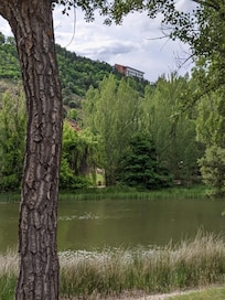 Sitting alone on top of the hill with the Duero river below, this Parador has stunning views.