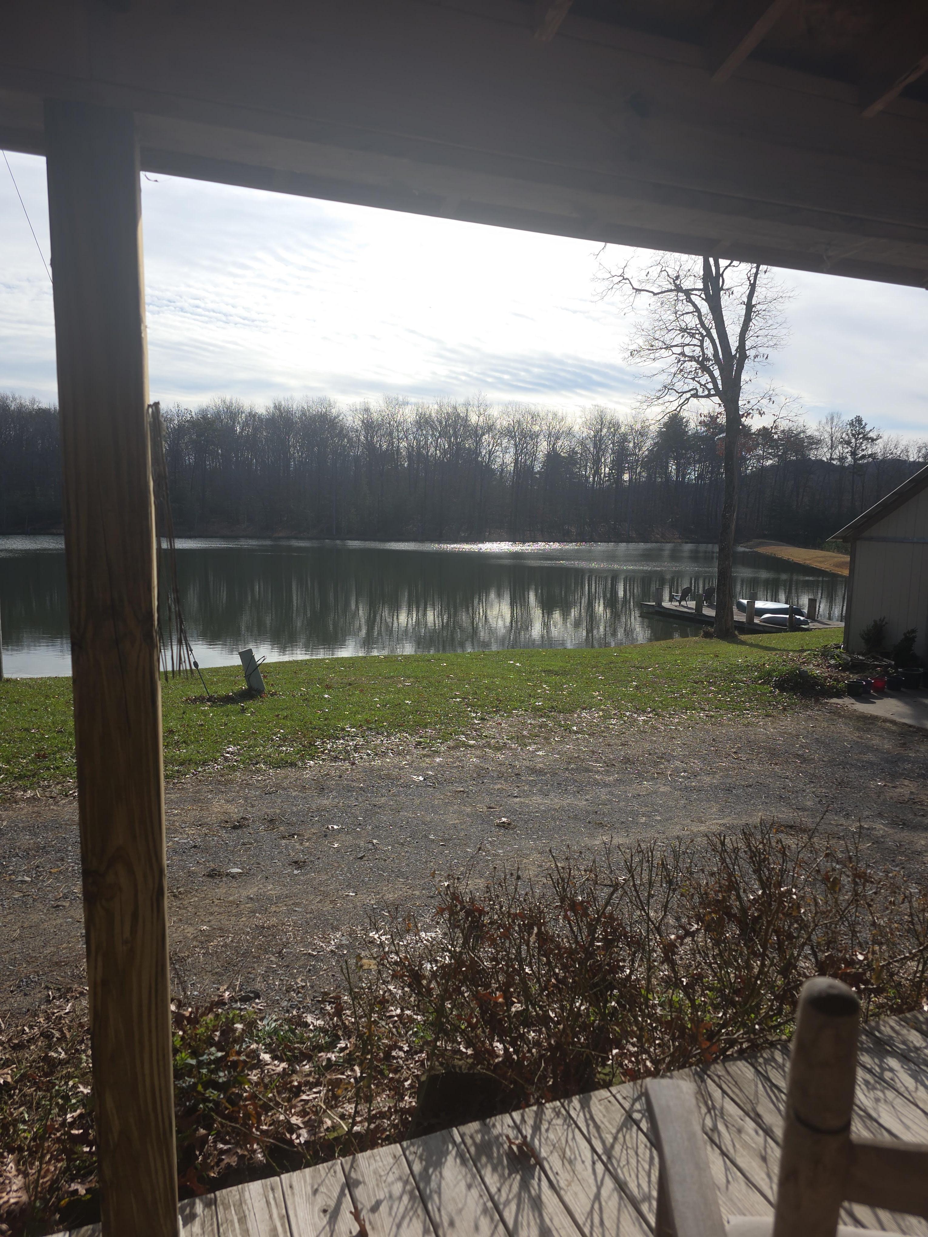 View from cabin porch.
