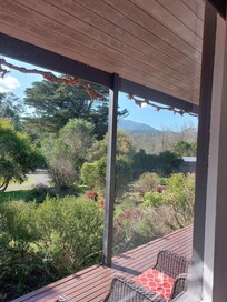 View from veranda of mountains