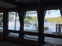 View from one of the bedrooms downstairs