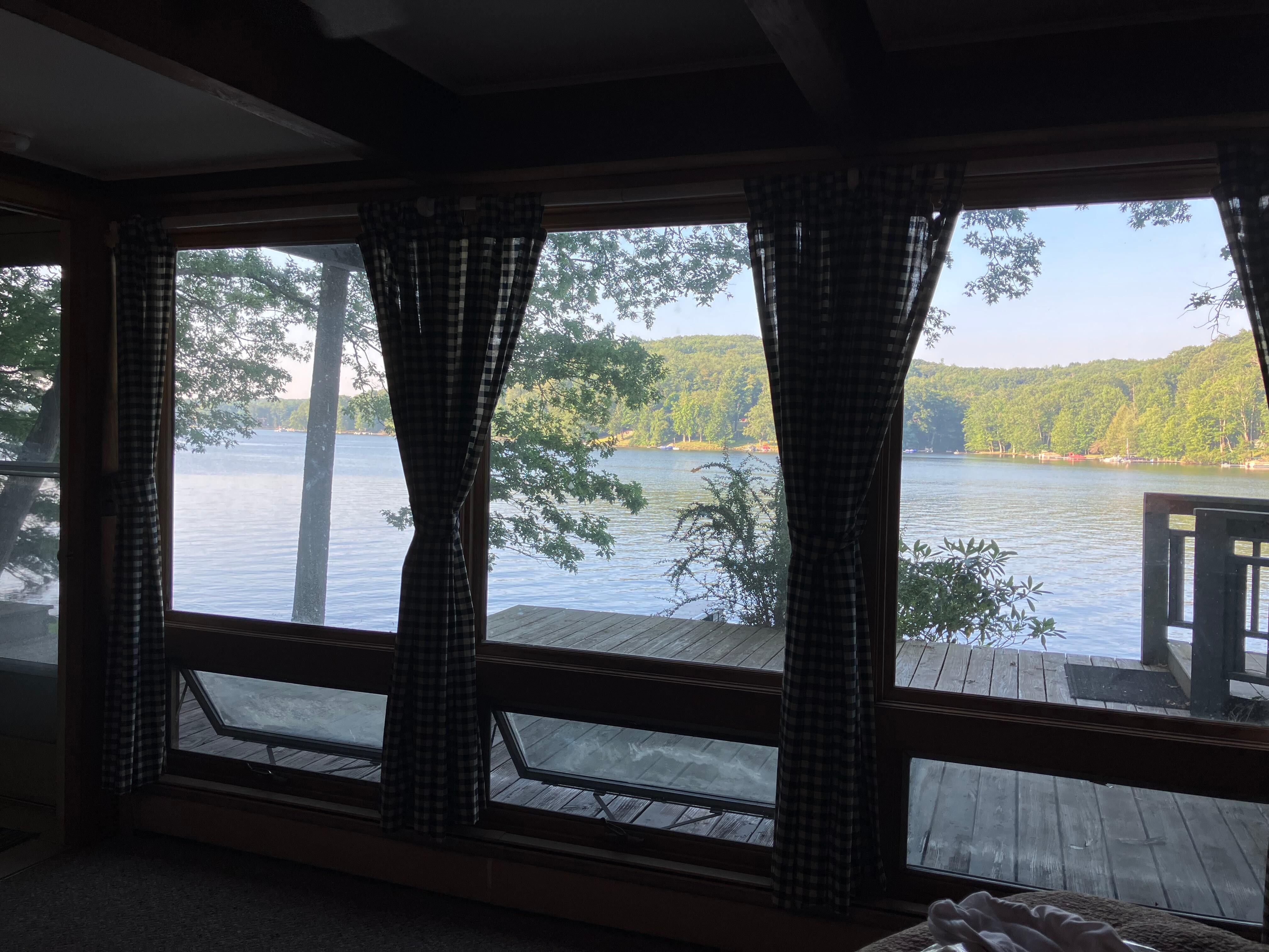 View from one of the bedrooms downstairs