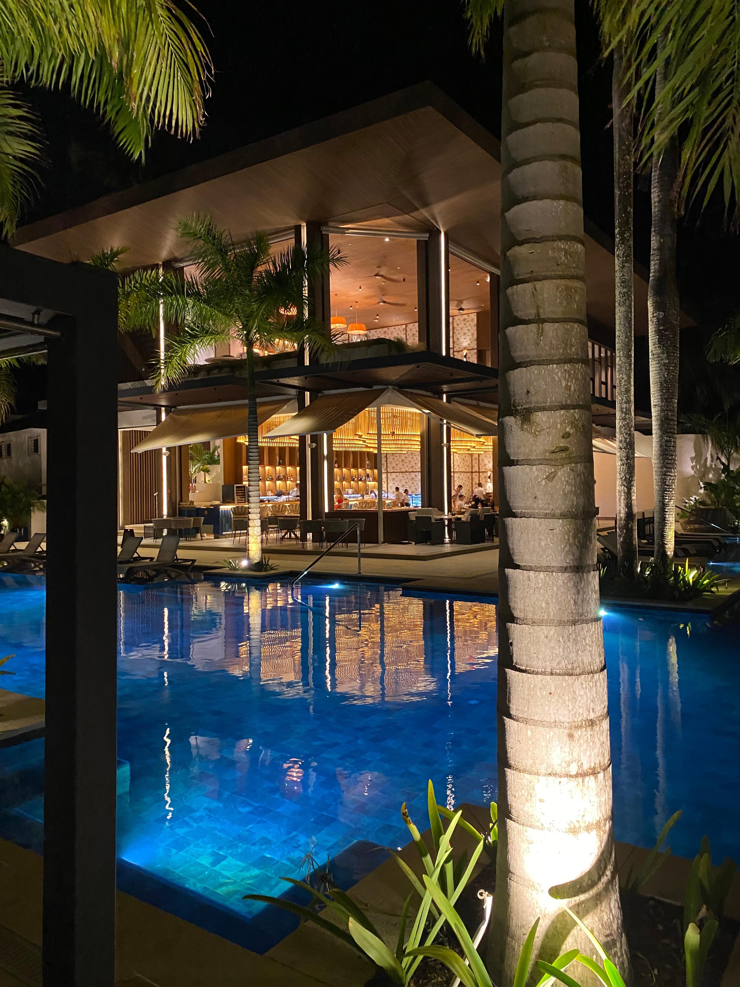 Beautiful lighting at night. 