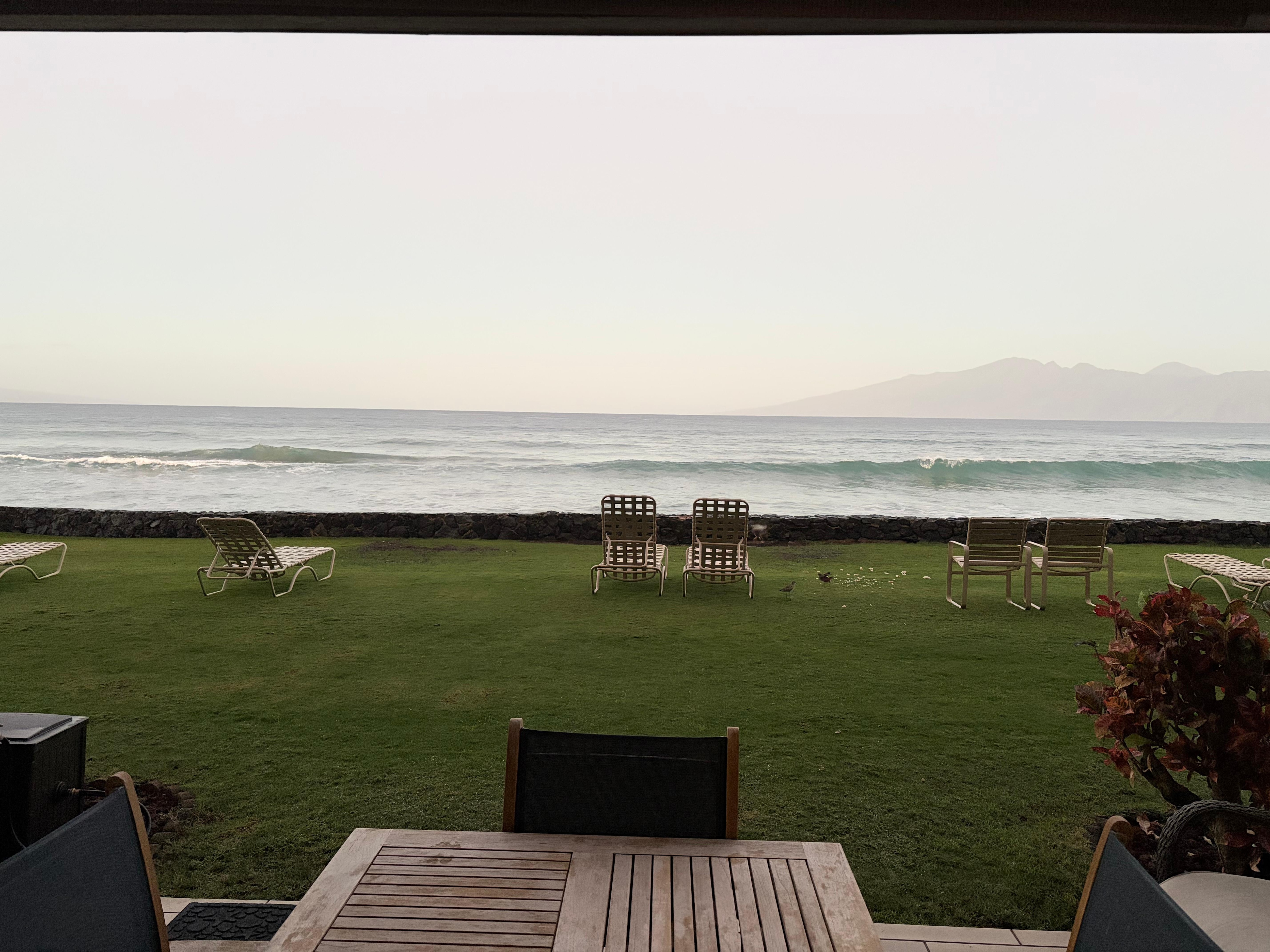 View from lanai looking towad Molokai