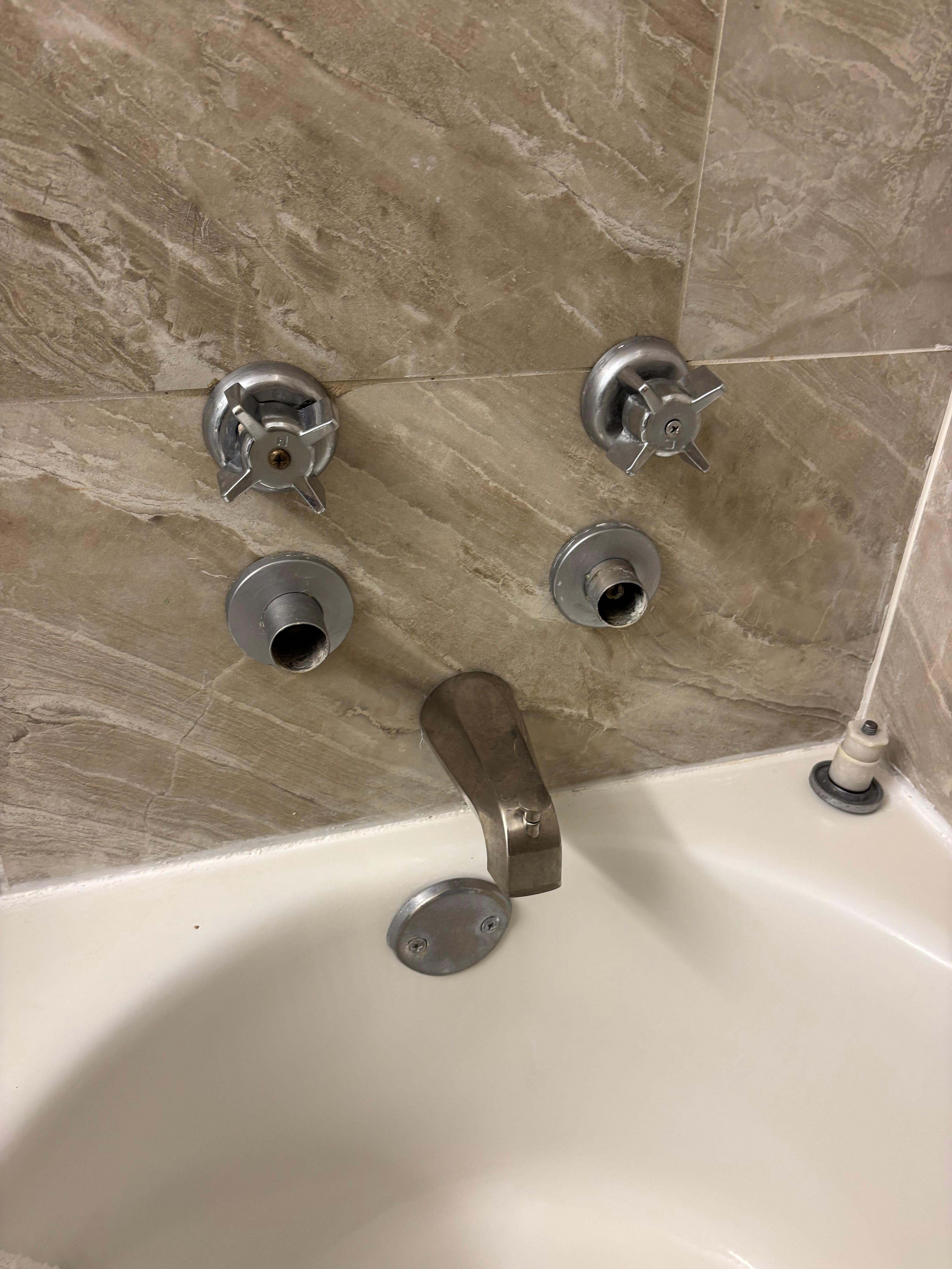 Plumbing in bath 