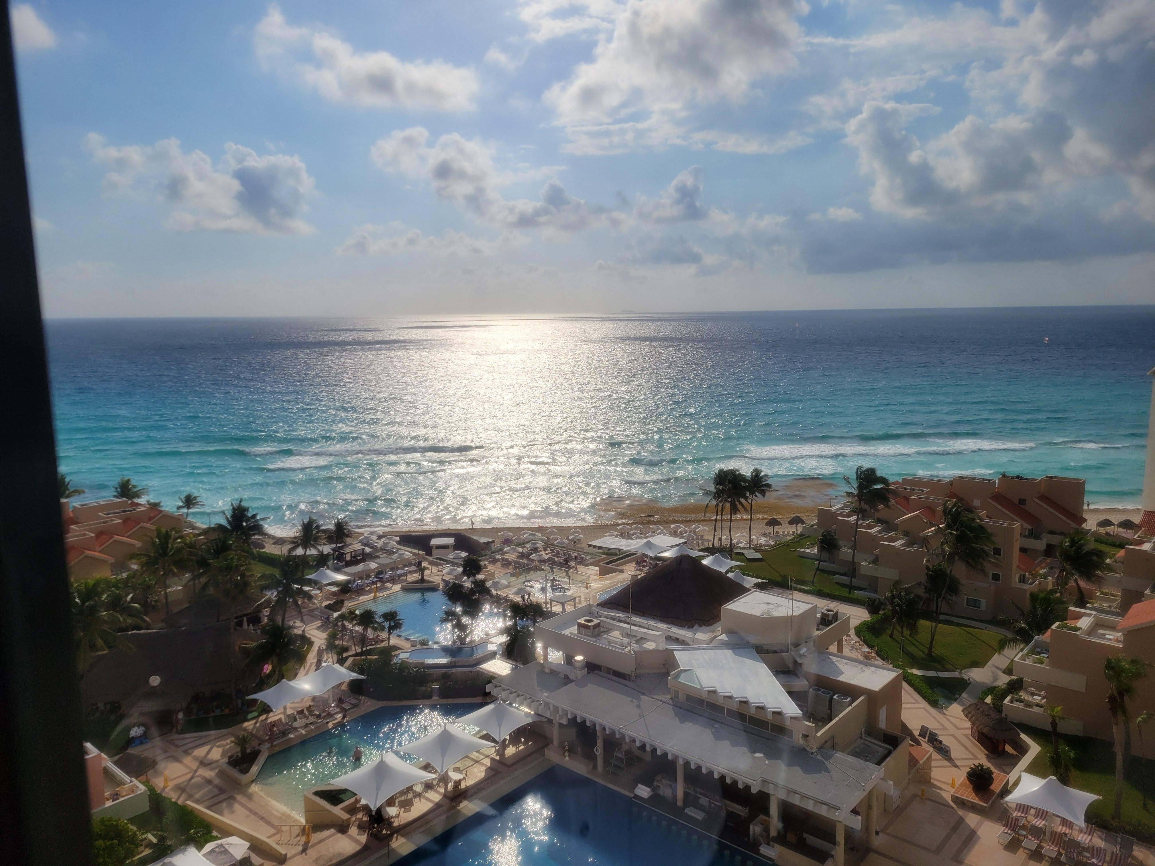 A view from a higher level in the hotel 