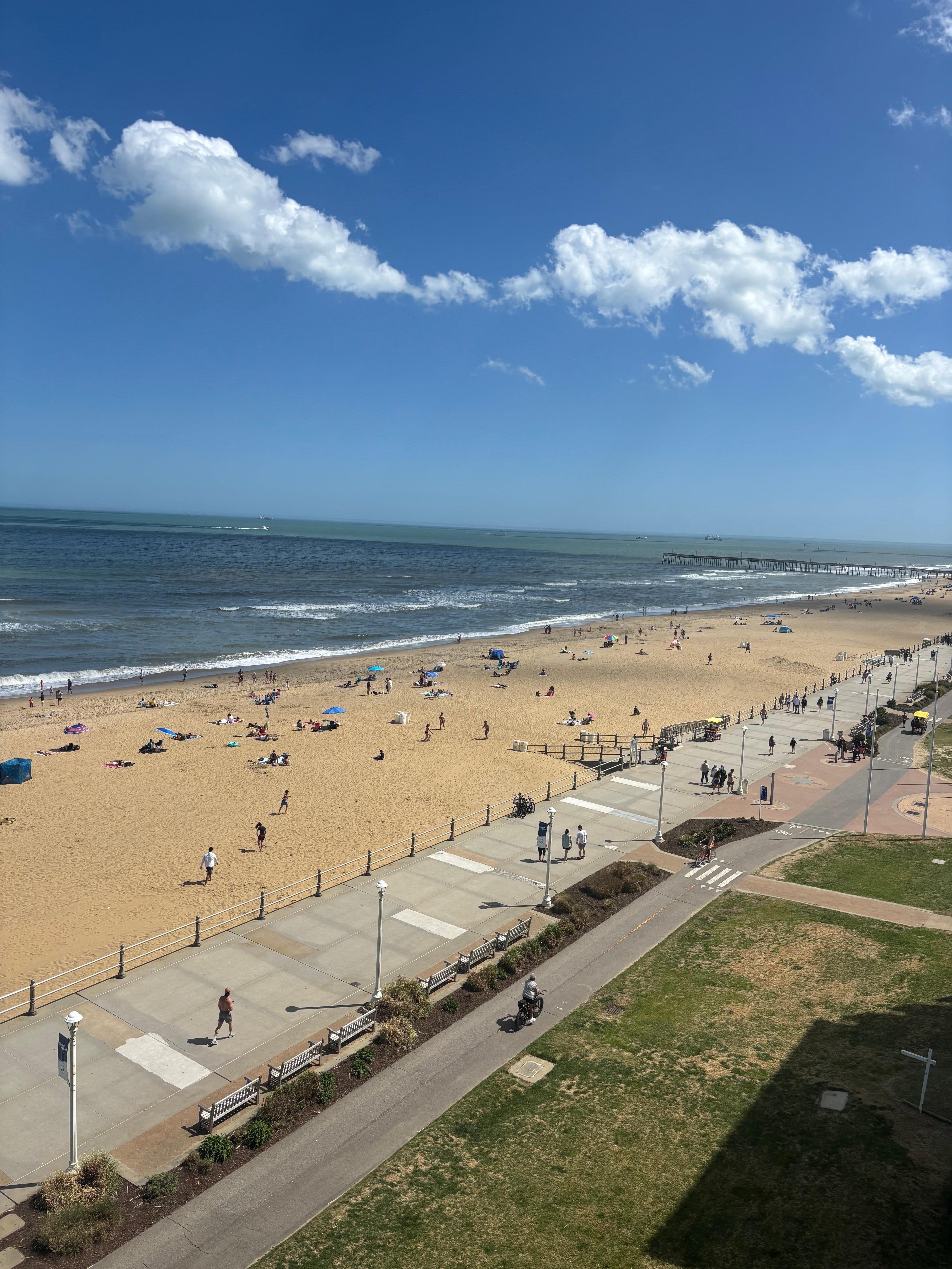 View from our 7th floor balcony